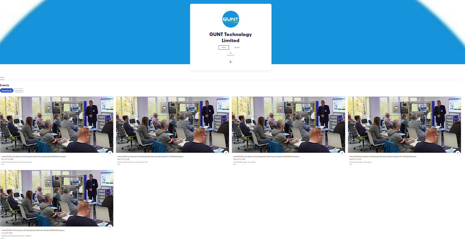 GUNT Technology now on eventbrite